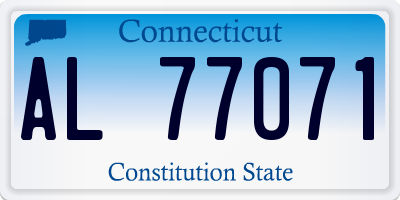 CT license plate AL77071