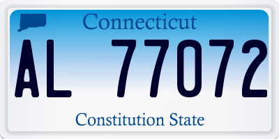 CT license plate AL77072