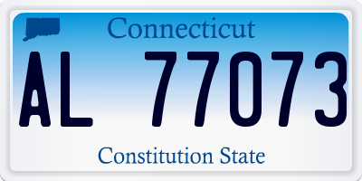 CT license plate AL77073