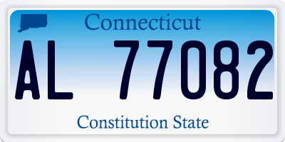 CT license plate AL77082
