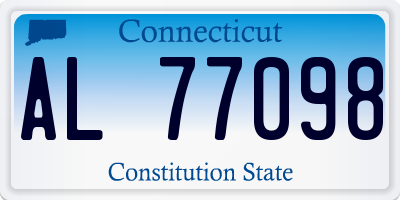 CT license plate AL77098
