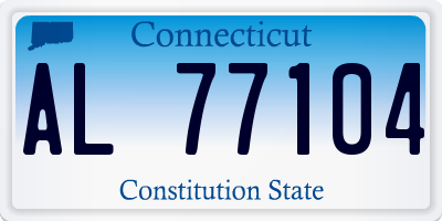 CT license plate AL77104