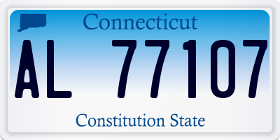 CT license plate AL77107