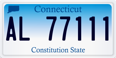 CT license plate AL77111