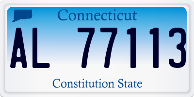CT license plate AL77113