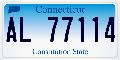 CT license plate AL77114