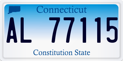 CT license plate AL77115