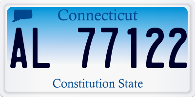 CT license plate AL77122