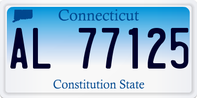 CT license plate AL77125