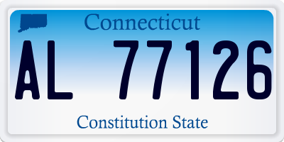 CT license plate AL77126