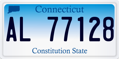 CT license plate AL77128