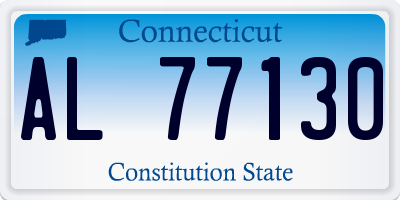 CT license plate AL77130
