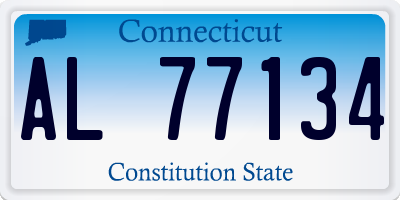 CT license plate AL77134