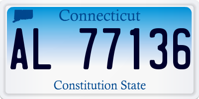 CT license plate AL77136