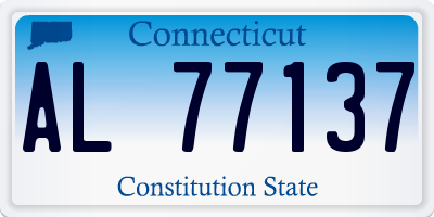 CT license plate AL77137