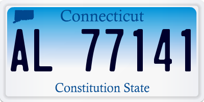 CT license plate AL77141