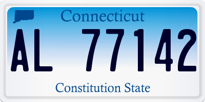 CT license plate AL77142