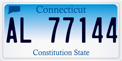 CT license plate AL77144