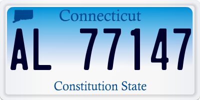 CT license plate AL77147