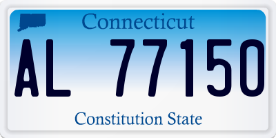 CT license plate AL77150