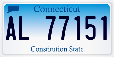 CT license plate AL77151