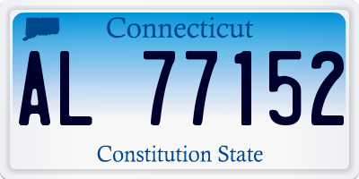 CT license plate AL77152