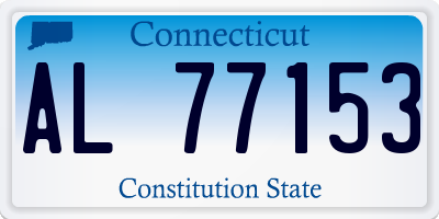 CT license plate AL77153