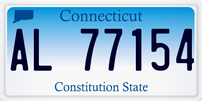 CT license plate AL77154