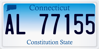 CT license plate AL77155