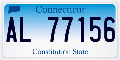 CT license plate AL77156