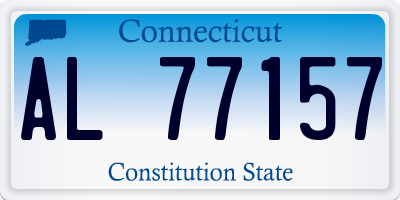 CT license plate AL77157