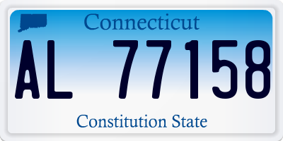 CT license plate AL77158
