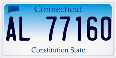 CT license plate AL77160