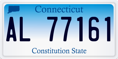 CT license plate AL77161