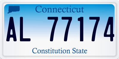 CT license plate AL77174