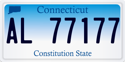 CT license plate AL77177