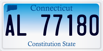 CT license plate AL77180
