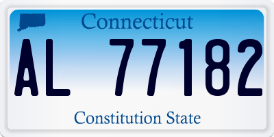 CT license plate AL77182