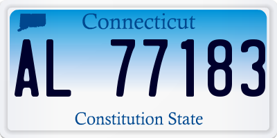 CT license plate AL77183