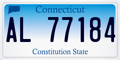 CT license plate AL77184