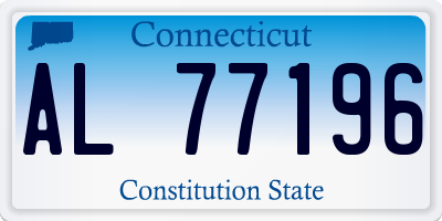 CT license plate AL77196