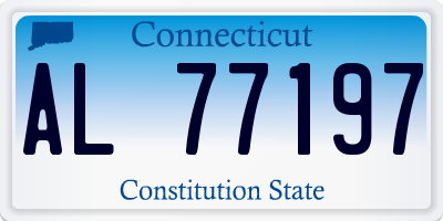 CT license plate AL77197