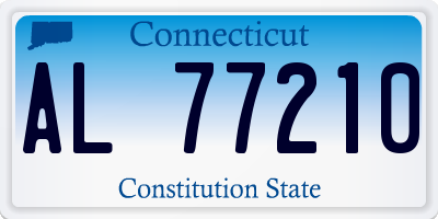 CT license plate AL77210