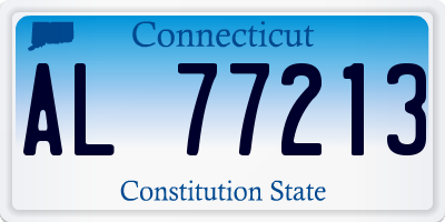 CT license plate AL77213