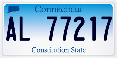 CT license plate AL77217