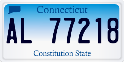CT license plate AL77218