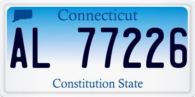 CT license plate AL77226