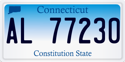 CT license plate AL77230