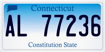 CT license plate AL77236