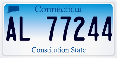 CT license plate AL77244